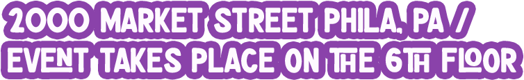2000 Market Street, Phila, PA / Event takes place on the 6th floor